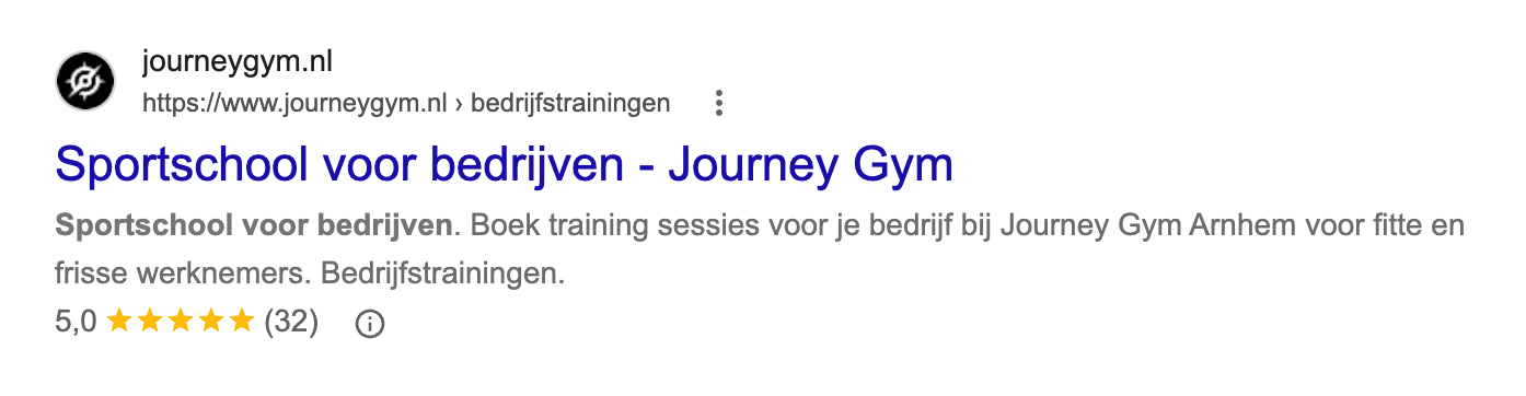 Google Reviews in zoekresultaten